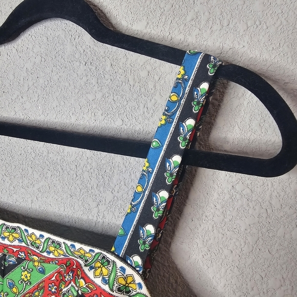 Vtg MC of Boston Dress Size 14 Womens Colorful Floral Striped 70s Sundress - Picture 3 of 14